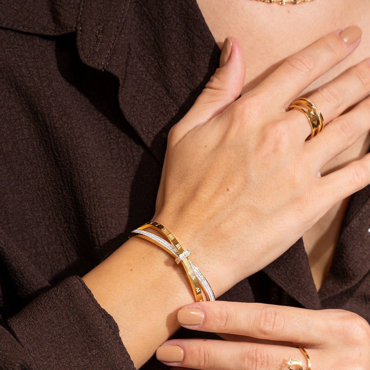Pulsera Romana con Circonitas